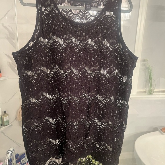 APT 9 lace tank top pool cover up size extra large - Picture 3 of 15